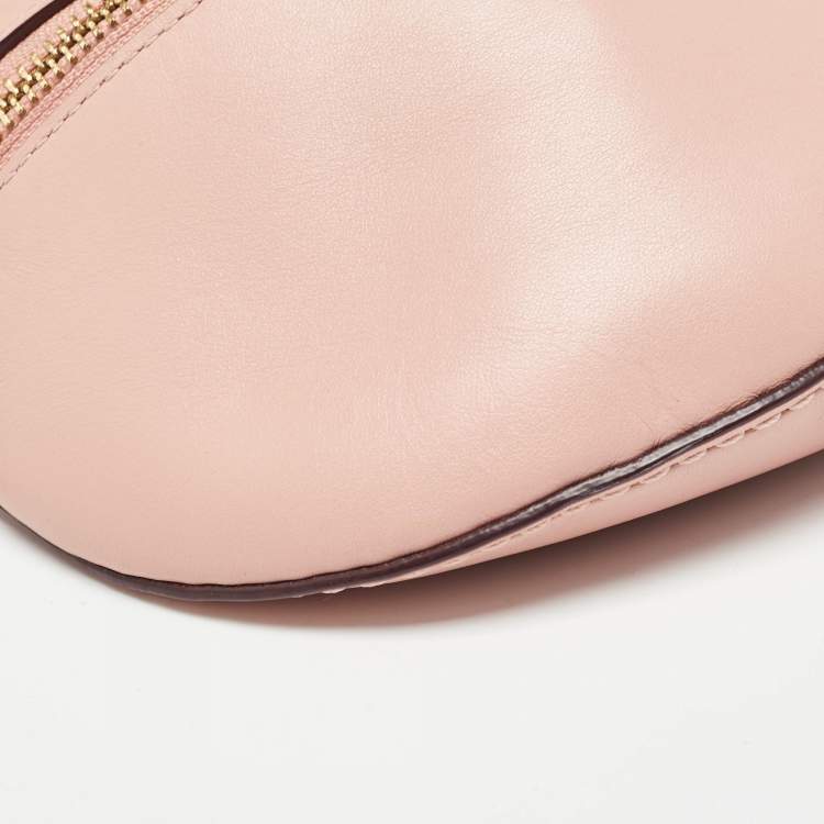 Pre Owned Coach Pink Leather Belt Bag