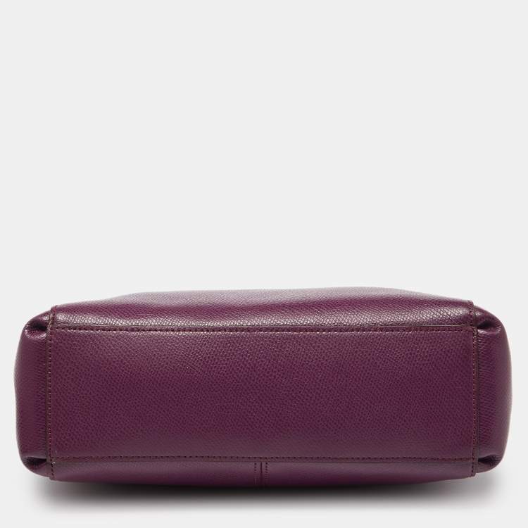 مملوكة مسبقًا Coach Purple Leather Christie Carryall Tote