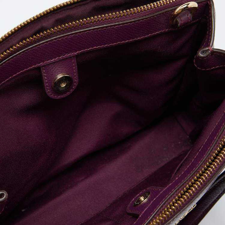 مملوكة مسبقًا Coach Purple Leather Christie Carryall Tote
