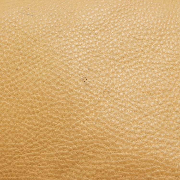 Pre Owned Coach Beige Leather Bleecker Hobo