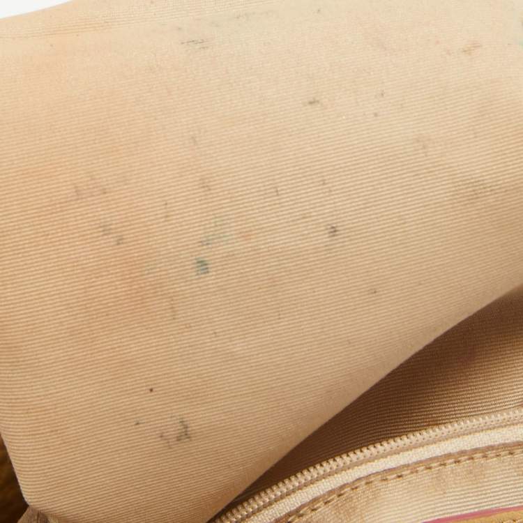 Pre Owned Coach Beige Leather Bleecker Hobo