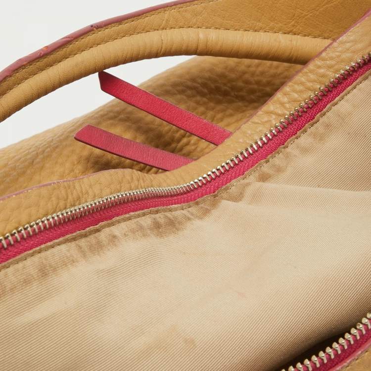 Pre Owned Coach Beige Leather Bleecker Hobo