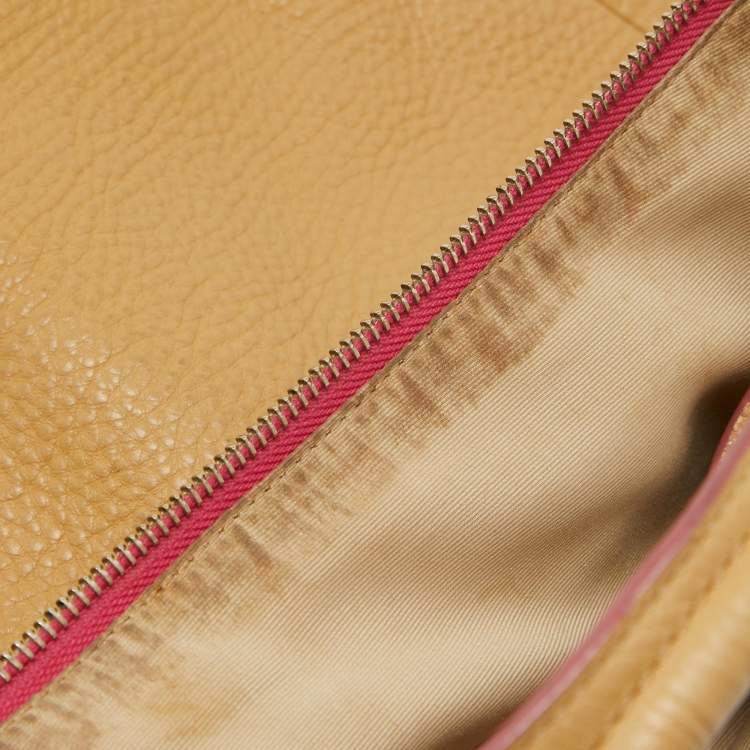 Pre Owned Coach Beige Leather Bleecker Hobo