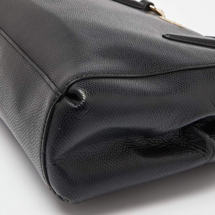 Pre Owned Coach Black Leather Minetta Satchel