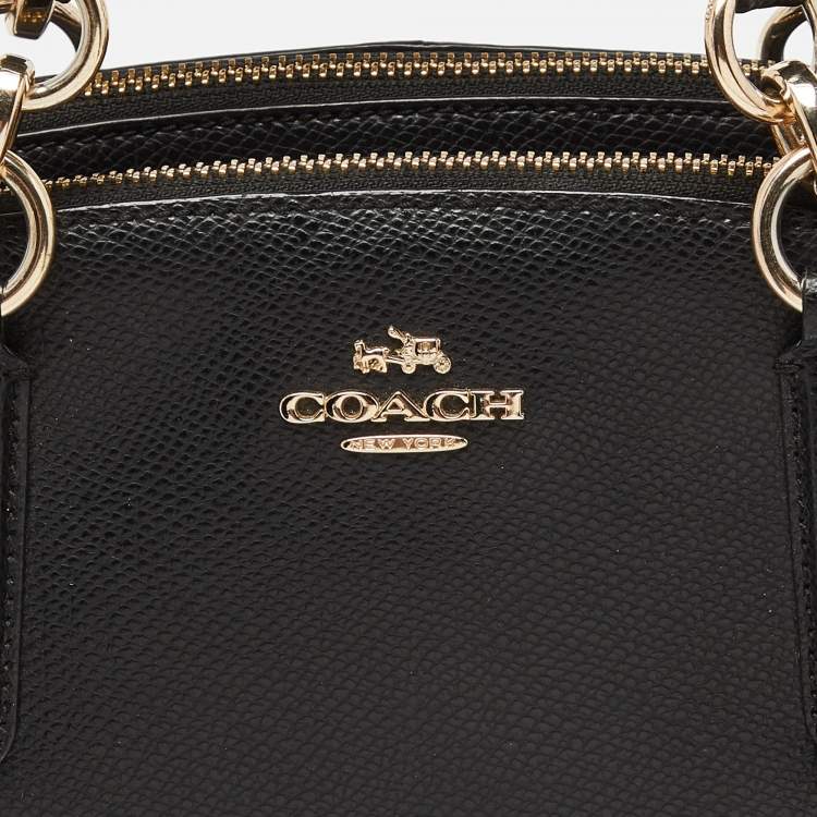 Pre Owned Coach Black Leather Minetta Satchel