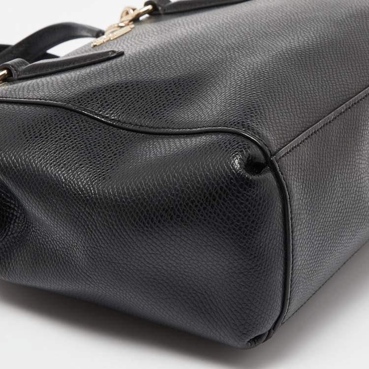 Pre Owned Coach Black Leather Minetta Satchel