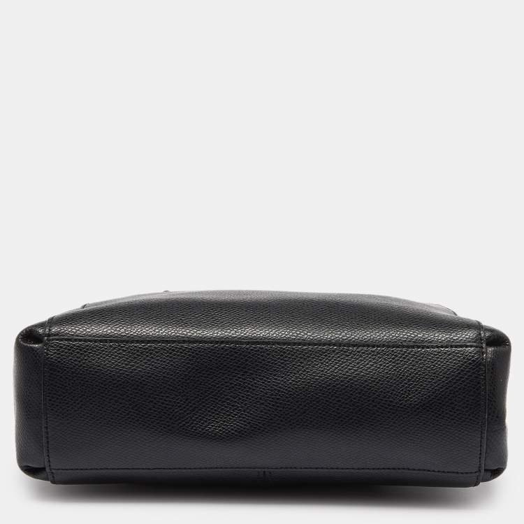 Pre Owned Coach Black Leather Minetta Satchel