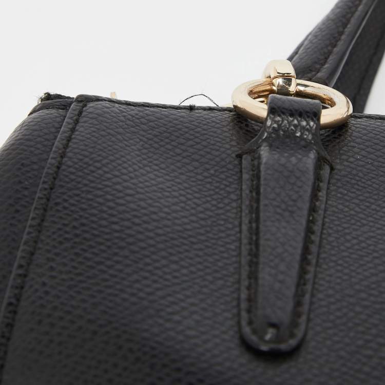 Pre Owned Coach Black Leather Minetta Satchel