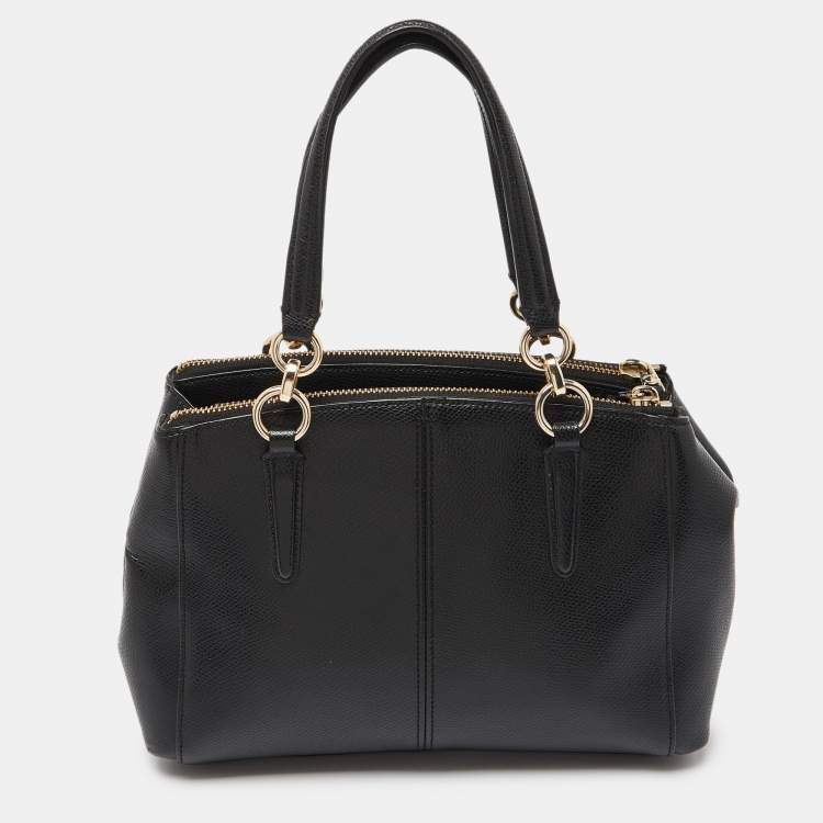 Pre Owned Coach Black Leather Minetta Satchel