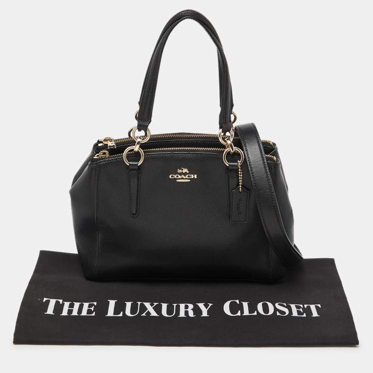 Pre Owned Coach Black Leather Minetta Satchel