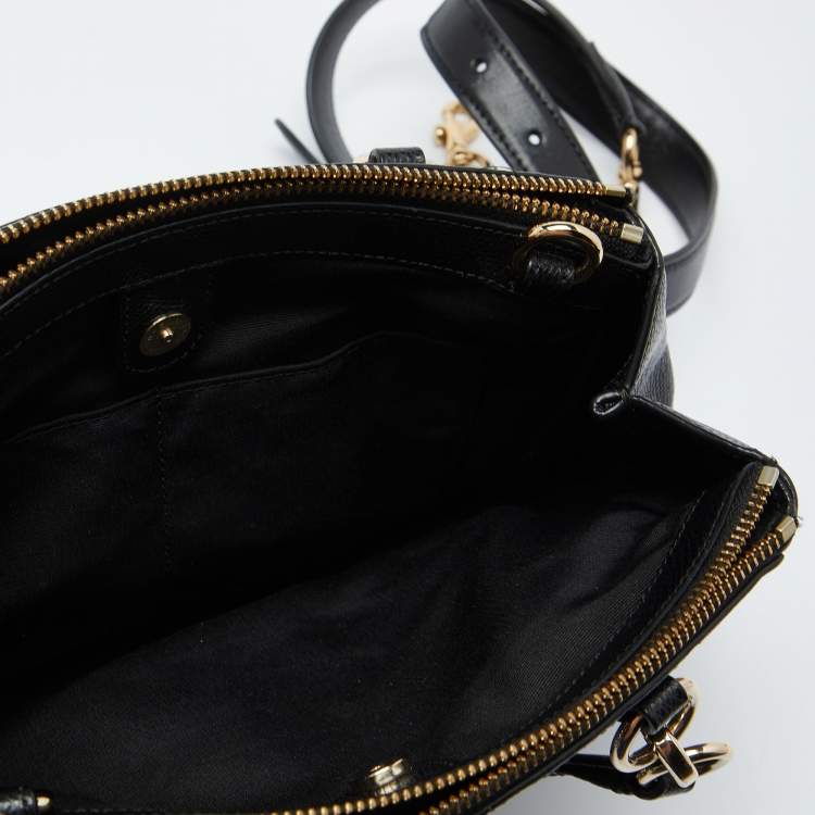 Pre Owned Coach Black Leather Minetta Satchel