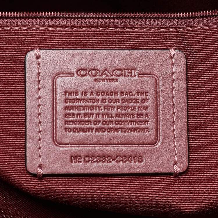 Pre Owned Coach Black Signature Canvas and Leather 40 Dempsey Tote