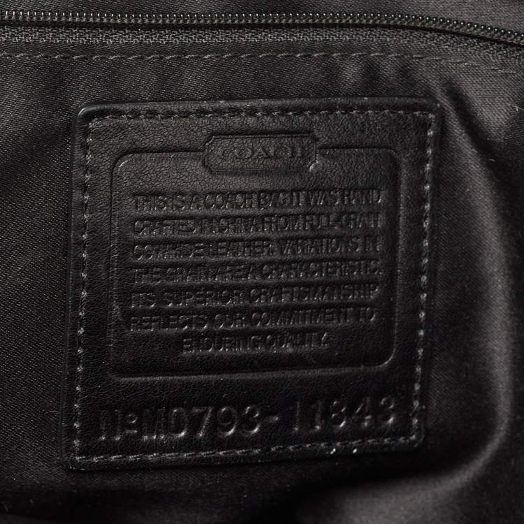 Pre Owned Coach Black Leather Dome Satchel