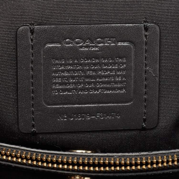 Pre Owned Coach Black Leather Casey Tote