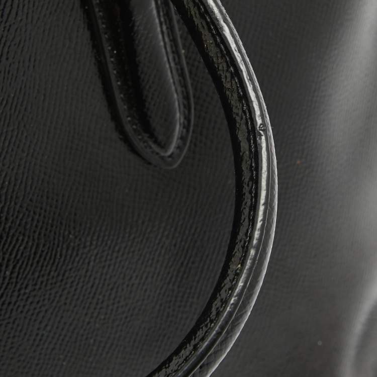 Pre Owned Coach Black Patent Leather Quinn Dome Bag