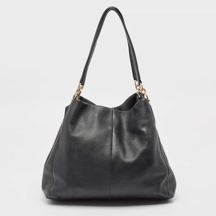 Pre Owned Coach Black Leather Phoebe Madison Shoulder Bag