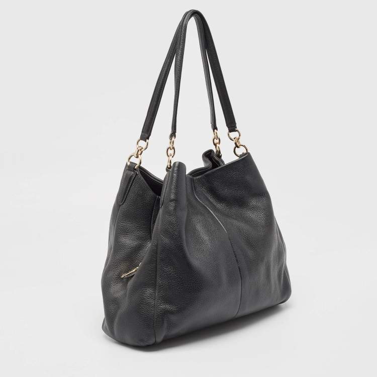 Pre Owned Coach Black Leather Phoebe Madison Shoulder Bag