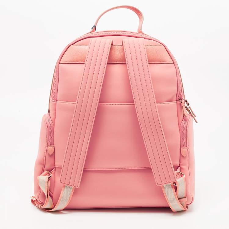 Pre Owned Cole Haan Pink Neoprene Grand Ambition Travel Backpack