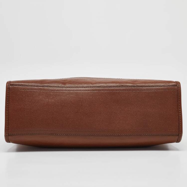 Pre Owned Cole Haan Brown Leather Vintage Valise Novelty Kendra Tote