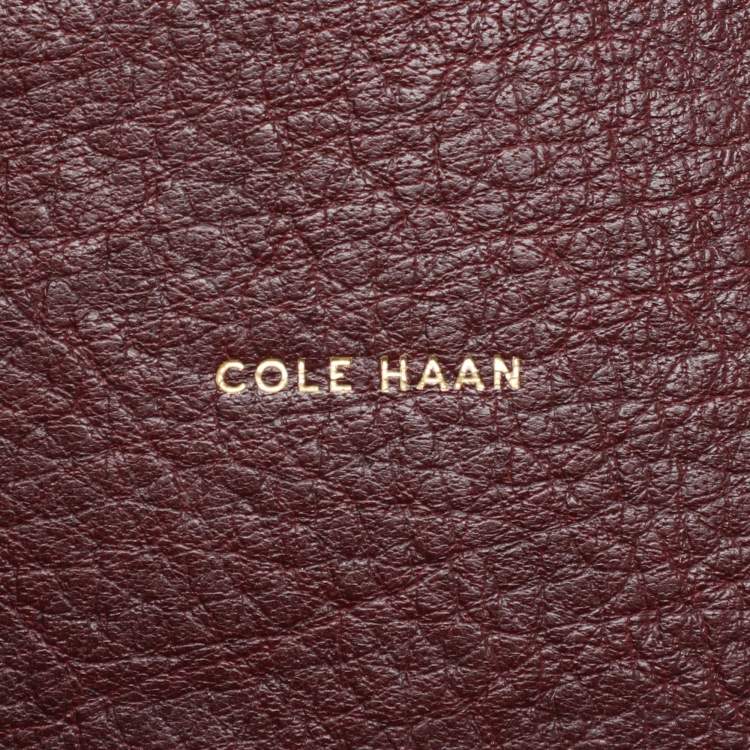 Pre Owned Cole Haan Brown Woven Leather Shoulder Bag