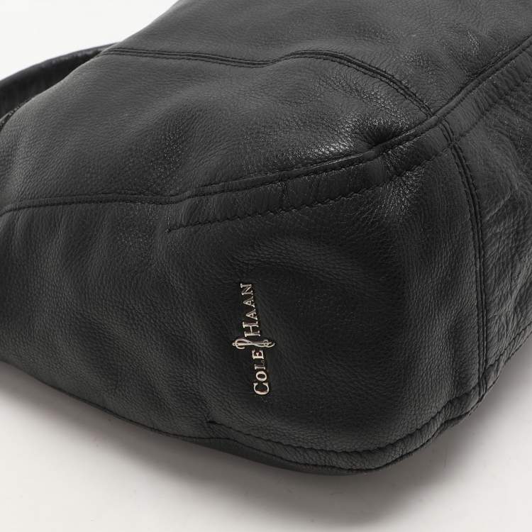 Pre Owned Cole Haan Black Leather Hobo
