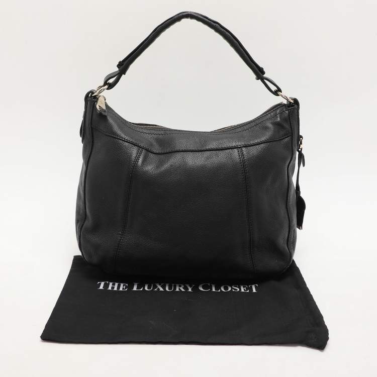 Pre Owned Cole Haan Black Leather Hobo