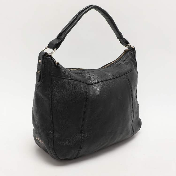 Pre Owned Cole Haan Black Leather Hobo