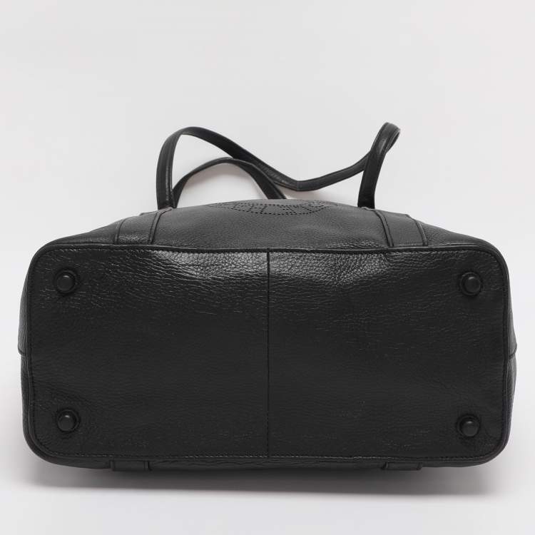 Pre Owned Cole Haan Black Leather Tote