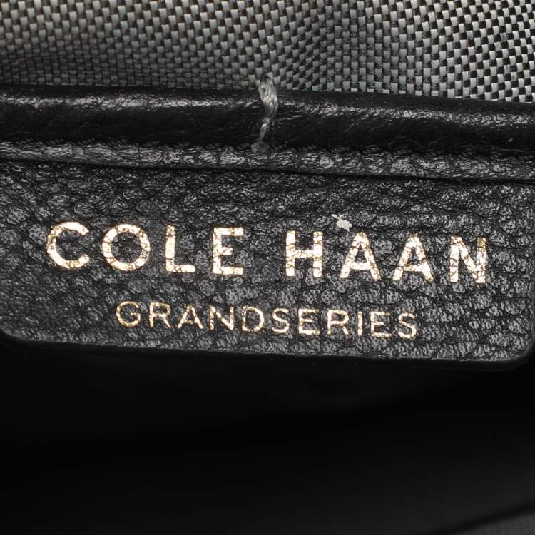Pre Owned Cole Haan Black Leather Tote