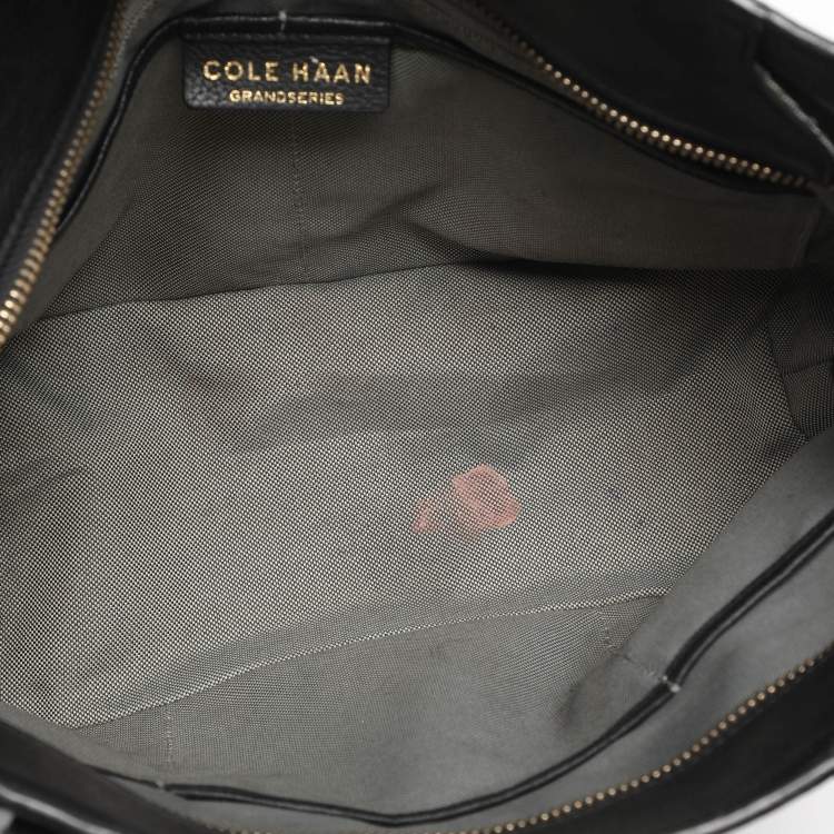 Pre Owned Cole Haan Black Leather Tote