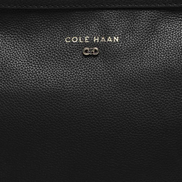 Pre Owned Cole Haan Black Leather Tote
