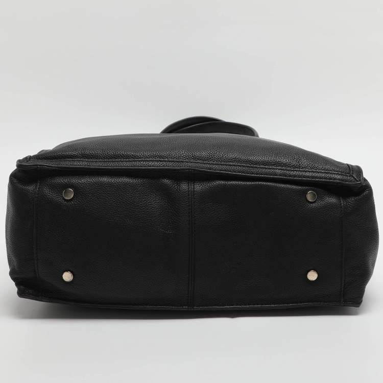 Pre Owned Cole Haan Black Leather Tote