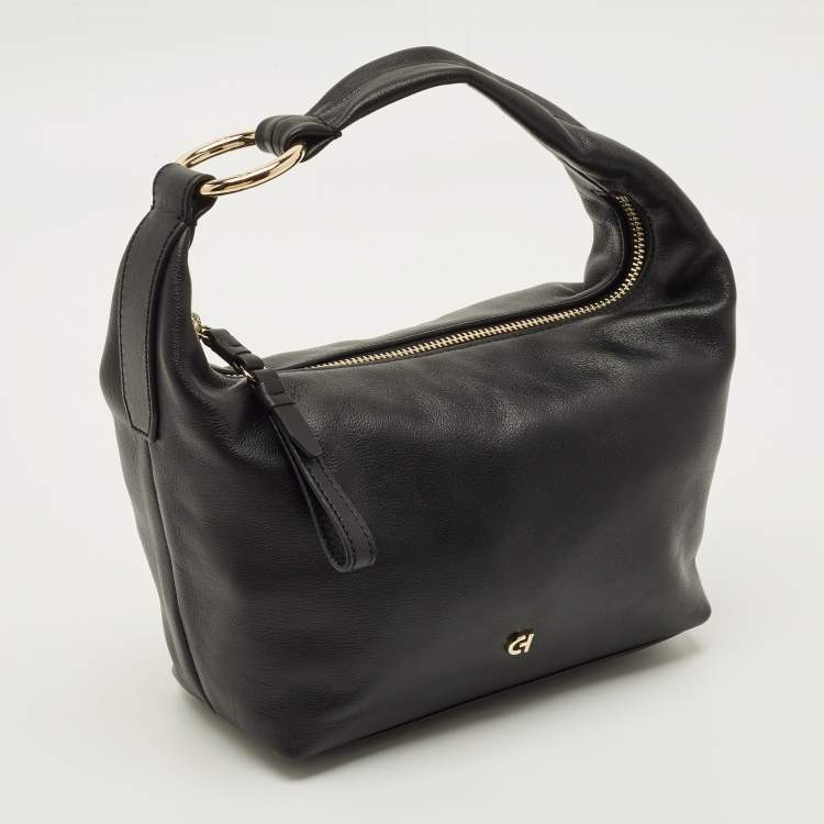 Pre Owned Cole Haan Mini Black Leather Hobo