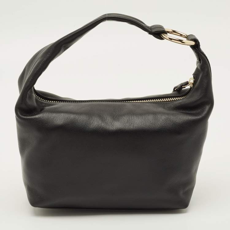 Pre Owned Cole Haan Mini Black Leather Hobo