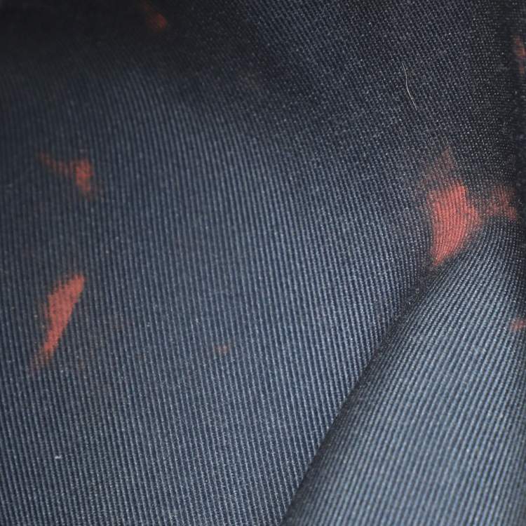 Pre Owned Cole Haan Brown Croc Embossed Leather Satchel