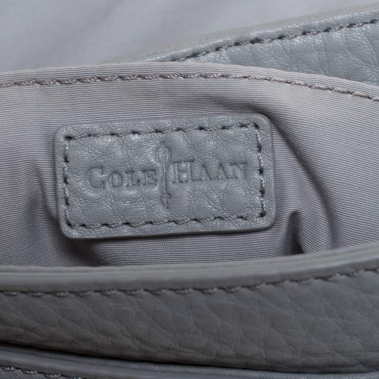 Pre Owned Cole Haan Tricolor Leather Flap Crossbody Bag