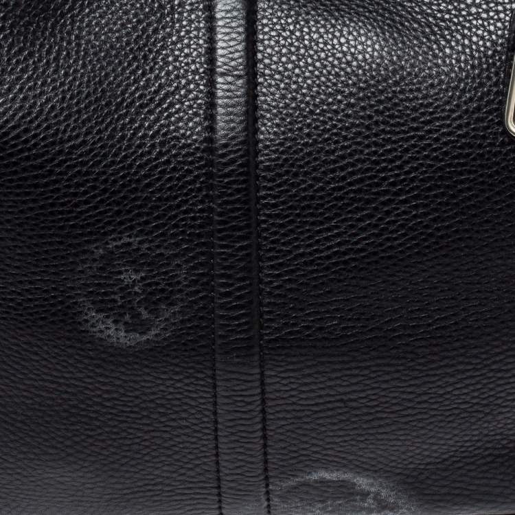 Pre Owned Cole Haan Black Grained Soft Leather Tote