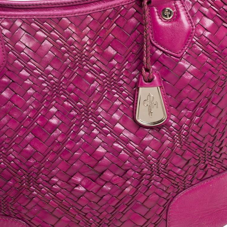 Pre Owned Cole Haan Majenta Woven Leather Tote