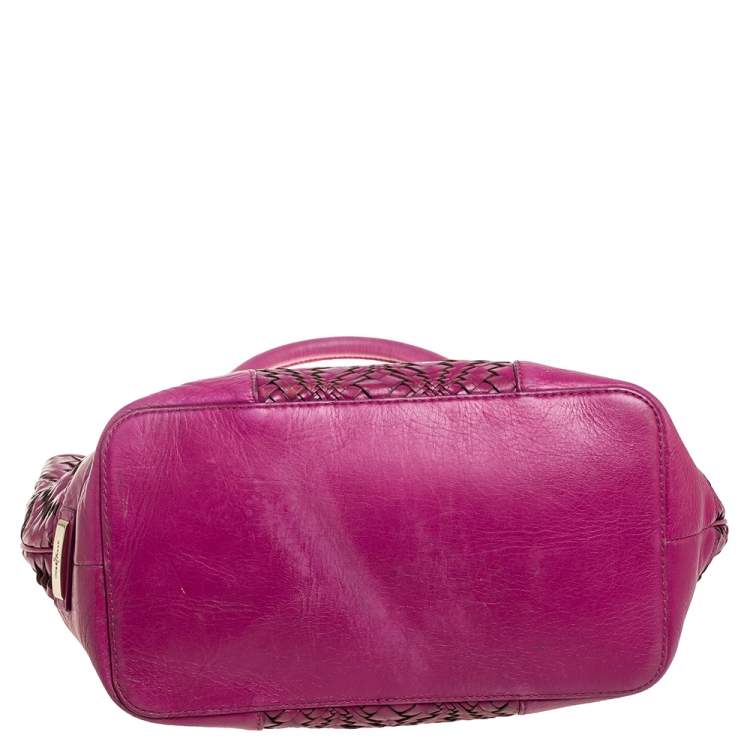 Pre Owned Cole Haan Majenta Woven Leather Tote