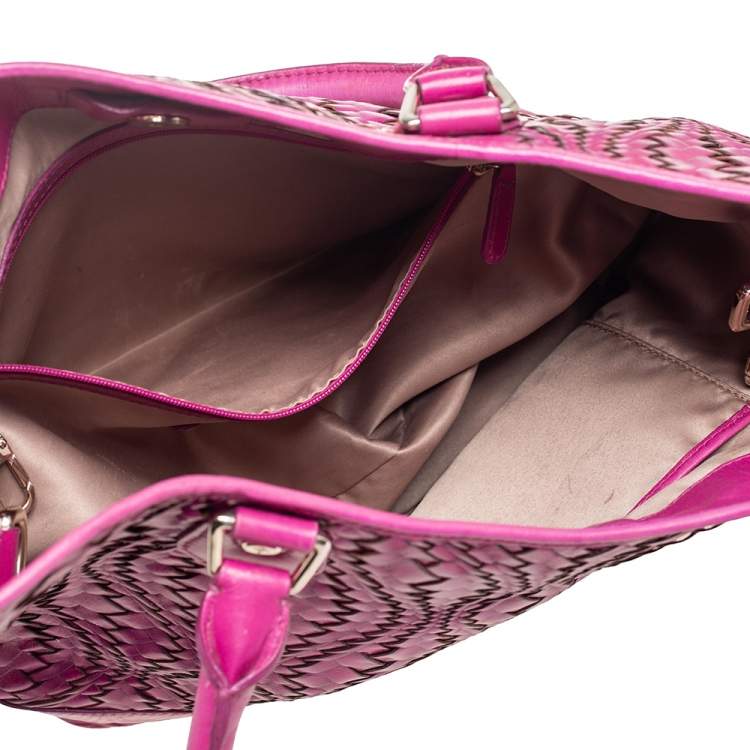 Pre Owned Cole Haan Majenta Woven Leather Tote
