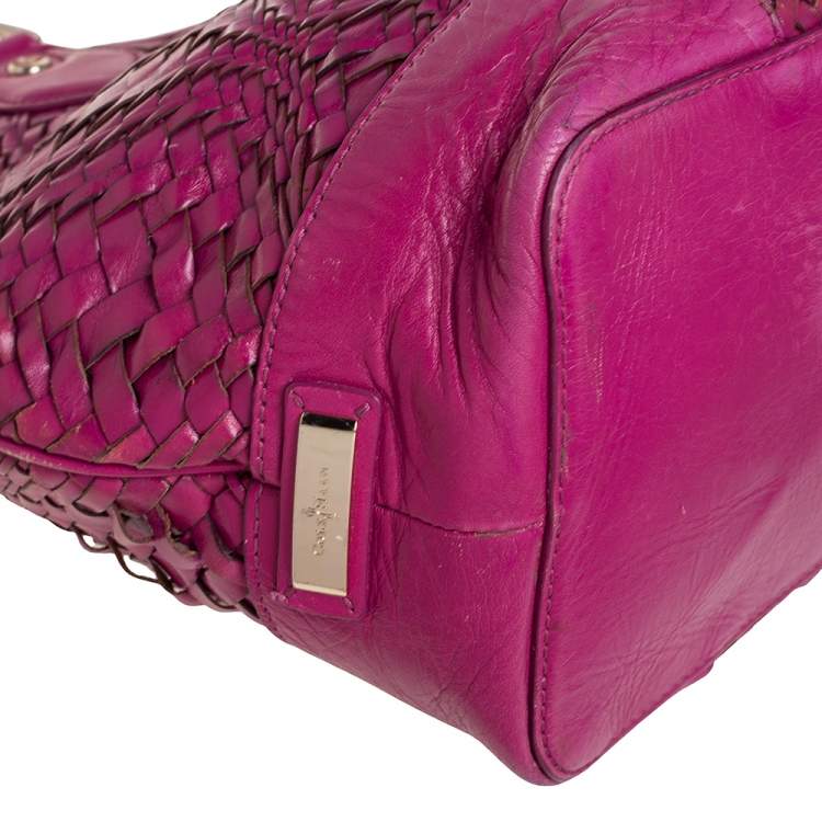 Pre Owned Cole Haan Majenta Woven Leather Tote