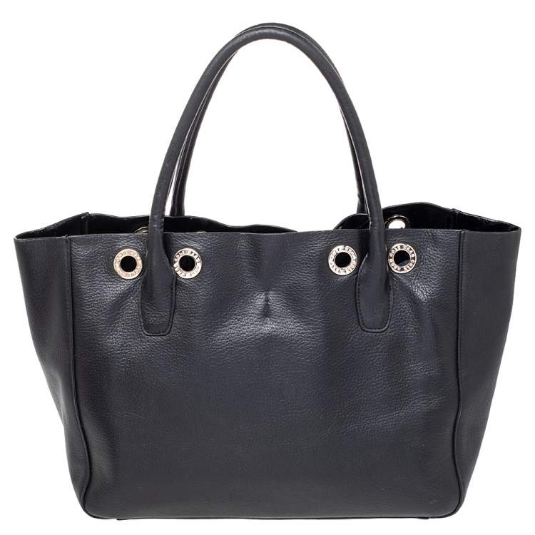 Pre Owned Cole Haan Black Leather Tote