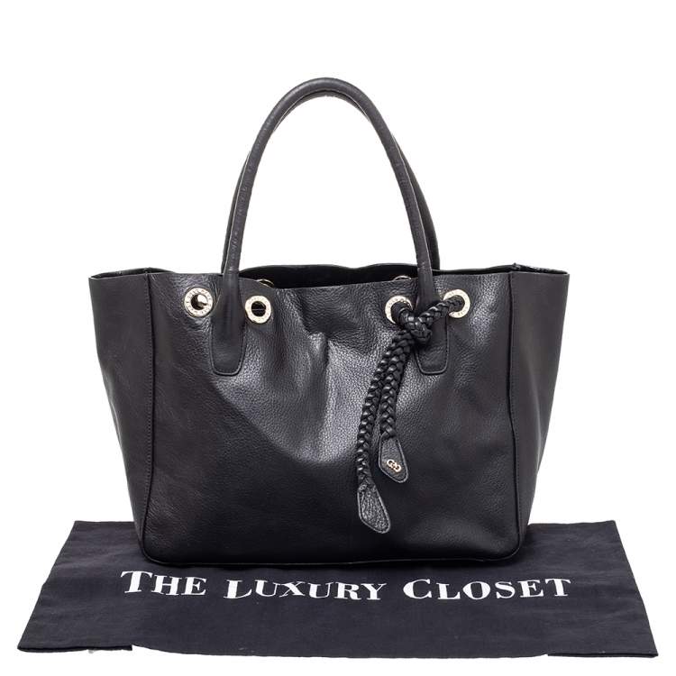 Pre Owned Cole Haan Black Leather Tote