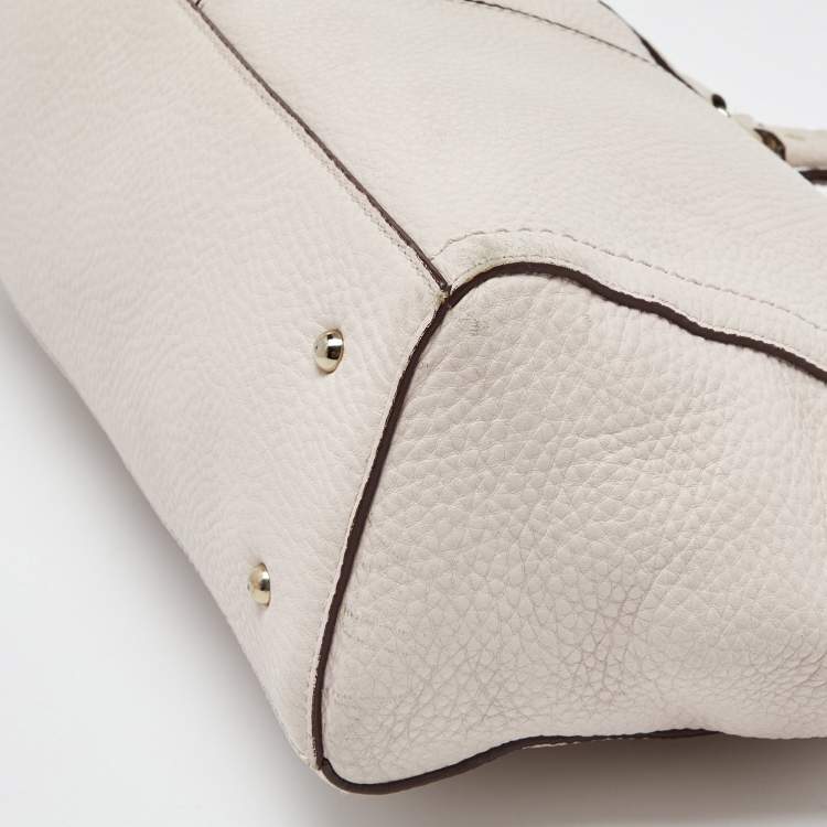 Pre Owned Cole Haan Pink Pebbled Leather Tote