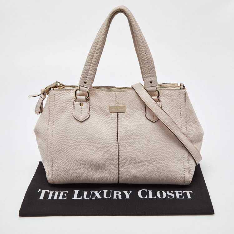 Pre Owned Cole Haan Pink Pebbled Leather Tote