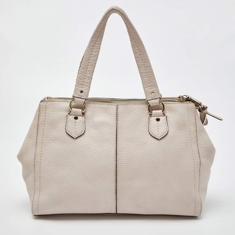 Pre Owned Cole Haan Pink Pebbled Leather Tote