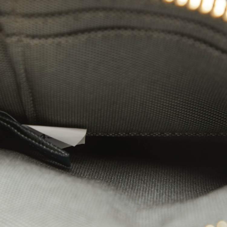 Pre Owned Cole Haan Black Leather Phone Holder Crossbody Bag