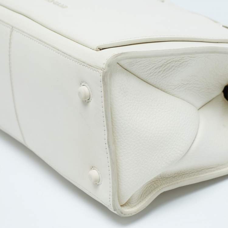 Pre Owned Cole Haan Off  White Leather Grand Series Tote