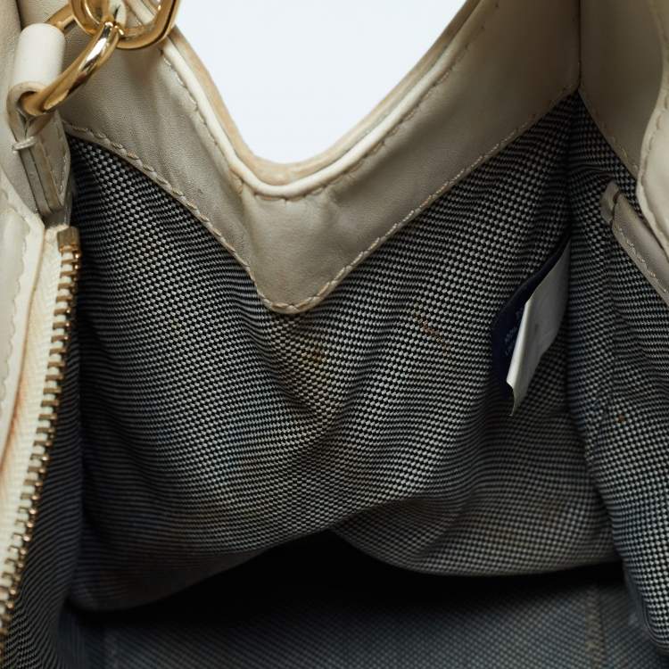 Pre Owned Cole Haan Off  White Leather Grand Series Tote