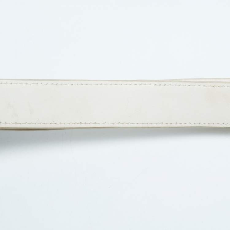 Pre Owned Cole Haan Off  White Leather Grand Series Tote